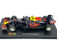 Bburago 1:43 F1 Aston Martin RED Bull Racing RB16B with Helmet Perez, Metal, Assorted Colours
