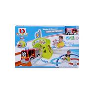 BBURAGO Shake-It Runner Infinity Track Police - Toy racetrack with police car, Shake & Go function, official police licence, recommended age 24+ months