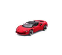 Bburago Speed Icons Ferrari SF90 Stradale 1:64 Scale Diecast Model Car | Red & Black | Official Ferrari Licensed Replica | Die Cast Metal Collector's Toy | Gift for Car Enthusiasts & Kids