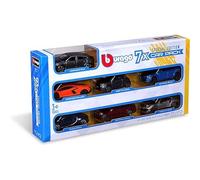 Bburago - Street Fire 7 Pack Edition Gift Pack - 7 Realistic Iconic Car Models in 1:43 Scale Official Licence, Recommended Age 3+