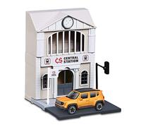 Bburago B18-31505 Bahnhof City 43 STREET FIRE TRAIN STATION incl. 1 car, L