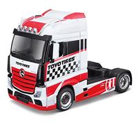 Bburago STREET FIRE HAULERS CUSTOM CABS Die-Cast Truck - MB ACTROS GIGASPACE - 1:43 Scale - Collectible Toy, Assorted Designs and Colours