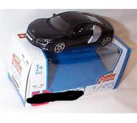 Bburago Street fire R8 Matt Black car 1:43 scale Diecast model