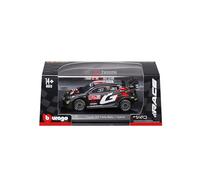 Bburago - Toyota GR Yaris Rally 1 Hybrid #17 Ogier with Display Case in 1:43 Scale, Diecast Rally Car, Detailed Replica, Officially Licensed by Toyota, Recommended Age 14+