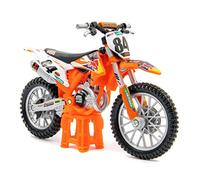 Bburago WRB KTM Cycle - KTM 450 SX-F Factory Edition (2018) Motorbike - 1:18 Scale - Incredibly Detailed Die-Cast Replica Collectible Motorcycle Model, Orange