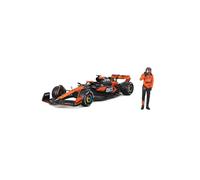 BburagoF1Formula 1 MCLAREN MCL38 (2024) WITH DRIVER FIGURE - PIASTRI - 1:24 Scale - Incredibly Detailed Die-Cast Replica Collectible Race Car Model