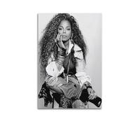 BBVCCL Actor Janet Jackson Poster Poster Decorative Painting Canvas Wall Posters And Art Picture Print Modern Family Bedroom Decor Posters 20x30inch(50x75cm)
