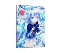 BBVCCL Anime Gora Gora Shark Virtual Character Portrait Poster Poster Decorative Painting Canvas Wall Posters And Art Picture Print Modern Family Bedroom Decor Posters 24x36inch(60x90cm)
