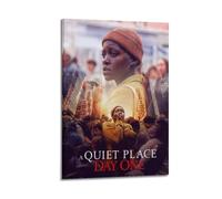 BBVCCL Movie Poster A Quiet Place Invasion Day Poster Decorative Painting Canvas Wall Posters And Art Picture Print Modern Family Bedroom Decor Posters 24x36inch(60x90cm)