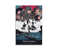 BBVCCL Pirates of The Caribbean Movie Poster Poster Decorative Painting Canvas Wall Posters And Art Picture Print Modern Family Bedroom Decor Posters 24x36inch(60x90cm)