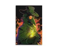 BBVCCL Plague Doctor Game Character Poster Poster Decorative Painting Canvas Wall Posters And Art Picture Print Modern Family Bedroom Decor Posters 12x18inch(30x45cm)