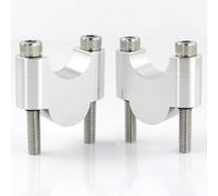 BBWUQIU Motorcycle Handlebar Riser Compatible With Ducati For Multistrada 1100 For Moto For Guzzi For Stelvio 1200 28mm 11/8" General Motorcycle Handlebar Mount Clamp Lifter(Silver,30mm)