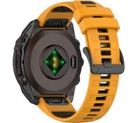 BBZ 20MM 22MM 26MM Two-tone Soft Silicone Quick Release Strap Compatible with Quatix8,Tactix8,descent G2, instinct3,instinct E