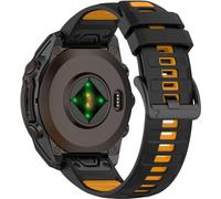 BBZ 20MM 22MM 26MM Two-tone Soft Silicone Quick Release Strap Compatible with Quatix8,Tactix8,descent G2, instinct3,instinct E