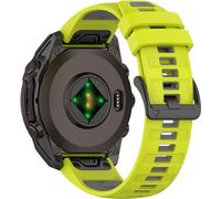 BBZ 20MM 22MM 26MM Two-tone Soft Silicone Quick Release Strap Compatible with Quatix8,Tactix8,descent G2, instinct3,instinct E