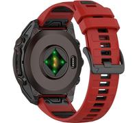 BBZ 20MM 22MM 26MM Two-tone Soft Silicone Quick Release Strap Compatible with Quatix8,Tactix8,descent G2, instinct3,instinct E