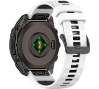 BBZ 20MM 22MM 26MM Two-tone Soft Silicone Quick Release Strap Compatible with Quatix8,Tactix8,descent G2, instinct3,instinct E