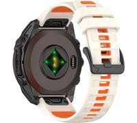 BBZ 20MM 22MM 26MM Two-tone Soft Silicone Quick Release Strap Compatible with Quatix8,Tactix8,descent G2, instinct3,instinct E