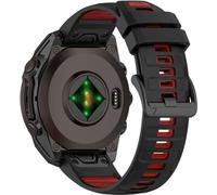 BBZ 20MM 22MM 26MM Two-tone Soft Silicone Quick Release Strap Compatible with Quatix8,Tactix8,descent G2, instinct3,instinct E