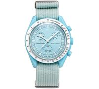 BBZ 20mm nylon smart watch strap Compatible with Omega X Swatch Moon Watches Men Women，Vivoactive 3, Forerunner 245/645, Vivomove HR, Galaxy Watch