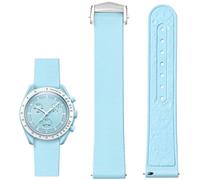 BBZ 20mm Universal Soft Durable genuine fluororubber/FKM Rubber Watchbands Replacement Band Strap for Men Women