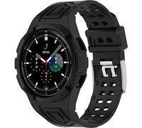 BBZ Case for Galaxy Watch 4 Classic [46mm] 2021 strap Release, Rugged Protective Case with Strap Bands