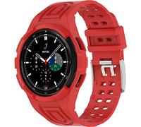 BBZ Case for Galaxy Watch 4 Classic [46mm] 2021 strap Release, Rugged Protective Case with Strap Bands