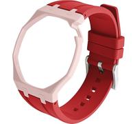 BBZ FKM Rubber Sport Watch Strap and case in Bioceramics Compatible with swatch x audemars piguet royal pop(crown at 2 o’clock)