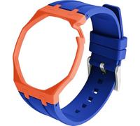 BBZ FKM Rubber Sport Watch Strap and case in Bioceramics Compatible with swatch x audemars piguet royal pop(crown at 2 o’clock)