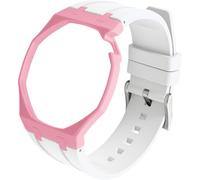 BBZ FKM Rubber Sport Watch Strap and case in Bioceramics Compatible with swatch x audemars piguet royal pop(crown at 2 o’clock)