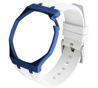 BBZ FKM Rubber Sport Watch Strap and case in Bioceramics Compatible with swatch x audemars piguet royal pop(crown at 2 o’clock)