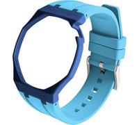 BBZ FKM Rubber Sport Watch Strap and case in Bioceramics Compatible with swatch x audemars piguet royal pop(crown at 2 o’clock)