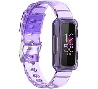 BBZ Inspire 3 Strap,Transparent Replacement Soft Silicone Sport Bands Wristband Bracelet Compatible with Fitbit Inspire 3 Activity Tracker