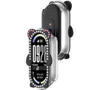 BBZ Little Bear single-row drilling and hollow-out PC + metal watch case Compatible with Xiaomi 8 9 10