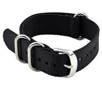 BBZ Nylon Watch Strap, Multicolor Watch Bands Replacement for Men Women 20mm 22mm 24mm Premium Ballistic with Military Heavy Duty 3 Rings Silver Stainless Steel Buckle
