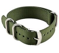 BBZ Nylon Watch Strap, Multicolor Watch Bands Replacement for Men Women 20mm 22mm 24mm Premium Ballistic with Military Heavy Duty 3 Rings Silver Stainless Steel Buckle