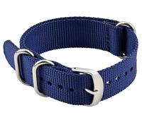BBZ Nylon Watch Strap, Multicolor Watch Bands Replacement for Men Women 20mm 22mm 24mm Premium Ballistic with Military Heavy Duty 3 Rings Silver Stainless Steel Buckle
