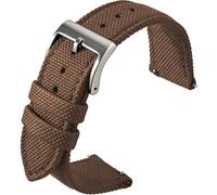 BBZ Nylon Watch Strap, Multicolor Watch Bands Replacement for Men Women 20mm 22mm Premium Ballistic with Military Heavy Duty Silver Stainless Steel Buckle