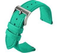BBZ Nylon Watch Strap, Multicolor Watch Bands Replacement for Men Women 20mm 22mm Premium Ballistic with Military Heavy Duty Silver Stainless Steel Buckle