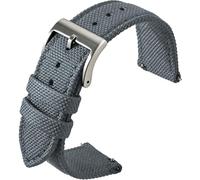 BBZ Nylon Watch Strap, Multicolor Watch Bands Replacement for Men Women 20mm 22mm Premium Ballistic with Military Heavy Duty Silver Stainless Steel Buckle