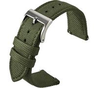BBZ Nylon Watch Strap, Multicolor Watch Bands Replacement for Men Women 20mm 22mm Premium Ballistic with Military Heavy Duty Silver Stainless Steel Buckle