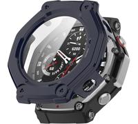 BBZ PC + Screen Tempered Film,Anti-Scratch All-Inclusive Watch Case Compatible with Amazfit T-Rex3