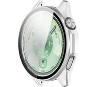 BBZ PC + Screen Tempered Film,Anti-Scratch All-Inclusive Watch Case Compatible with Huawei GT6 46MM