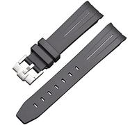 BBZ Soft Strap New Silicone Watch Strap Compatible with Omega X Swatch Moon Watches Men Women 20mm Curved End Rubber Wrist Band