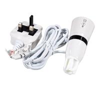 BC | B22 | Bayonet Cap Switched Lampholder Bottle Adaptor with Lead and UK Plugtop (White)