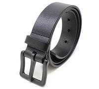 BC Belts Men's Metal Free Full Grain Leather Belt - Hypoallergenic No Nickel and TSA Approved, Black, X-Small (26-28)