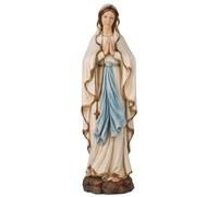 BC BUILDCLASSIC BC Catholic Our Lady of Lourdes Statue, Blessed Virgin Mary Figure, Religious Gift for Home décor, 14.5'' H, Renaissance Sculpture Handmade by Buildclassic