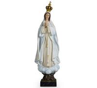 BC Catholic Our Lady of Fatima Virgin Mary Statue, 20.5" H Holy Mother Statue for Altar, Religious Gift Sacred Centerpiece for Home,Church, Hospital Renaissance Sculpture Handpainted by Buildclassic