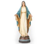 BC Catholic Our Lady of Grace Statue, Holy Mother Virgin Mary Figure, Religious Gfit of Home Decor, 7 inch H, Hand Painted by Buildclassic (Elegant)
