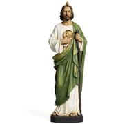 BC Catholic Saint Jude The Apostle Statue, 10" H Patron Saint of Hopeless Causes, Religious Gift, Inspirational Home Décor, Handpainted by Buildclassic